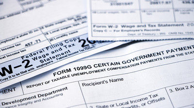 Stack of Tax Documents